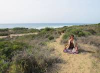 meditation at Artola dunes of Marbella