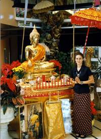 former Buddha altar in front of our shop