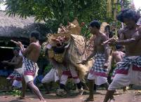 Barong Keris Dance in the seventies at temple ceremony