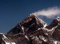 Die Mount Everest-Rauchwolke